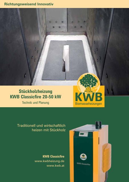 StÃ¼ckholzheizung KWB Classicfire 20-50 kW - System Sonne GmbH