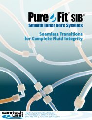 Pure-FitÂ® SIBÂ® Fitting and Assembly System - Sani-Tech West