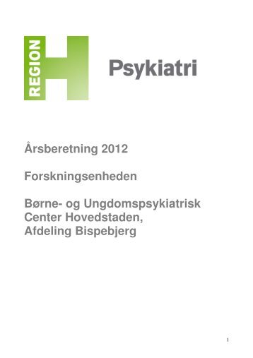 2012 - Region Hovedstadens Psykiatri