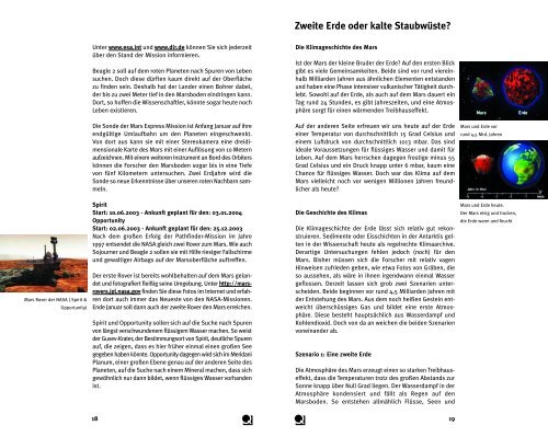 Spurensuche auf dem Mars (PDF) - Wdr.de