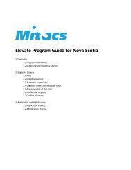 Elevate Program Guide for Nova Scotia - Mitacs