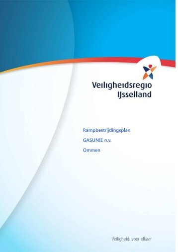 Rampenbestrijdingsplan Gasunie Vilsteren - Veiligheidsregio ...