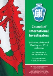 2010 Program - Council of International Investigators