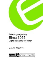 Elma 3055 Tangamperemeter - Elma Instruments