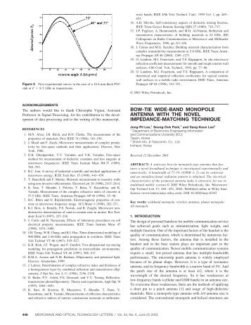 bow-tie wide-band monopole antenna with the novel impedance