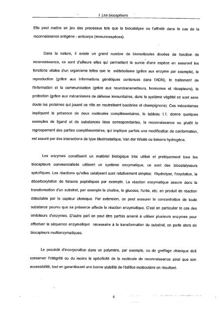 Etude de différentes méthodes de biofonctionnalisation pour la ...