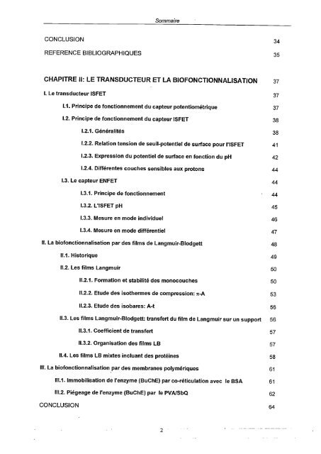 Etude de différentes méthodes de biofonctionnalisation pour la ...