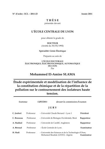 Mohammed El-Amine SLAMA Étude expérimentale et modélisation ...