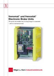 frenomat® und frenostat® Electronic Brake Units