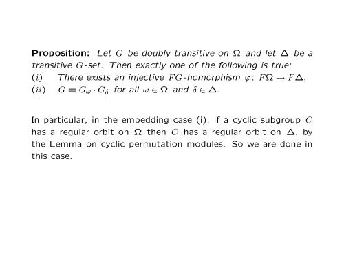 Permutation representations of finite simple groups: Orbits of cyclic ...