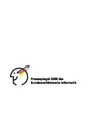 Pressespiegel 2008 - Bundeswettbewerb Informatik
