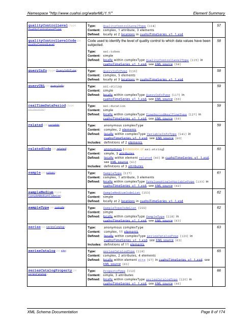 WaterML 1.1 Part 3: Schema Description - CUAHSI-HIS