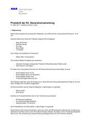 Protokoll GV 2011 - Unternehmen Littau ReussbÃ¼hl
