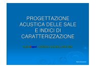 progettazione acustica delle sale e indici di ... - musica e spazi