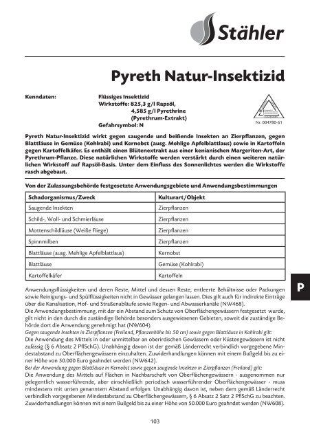 Glyfos® Premium Unkraut-Frei - Stähler GmbH & Co. KG