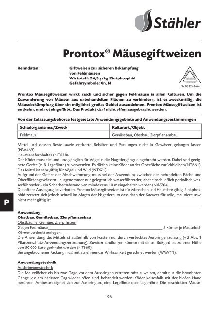 Glyfos® Premium Unkraut-Frei - Stähler GmbH & Co. KG