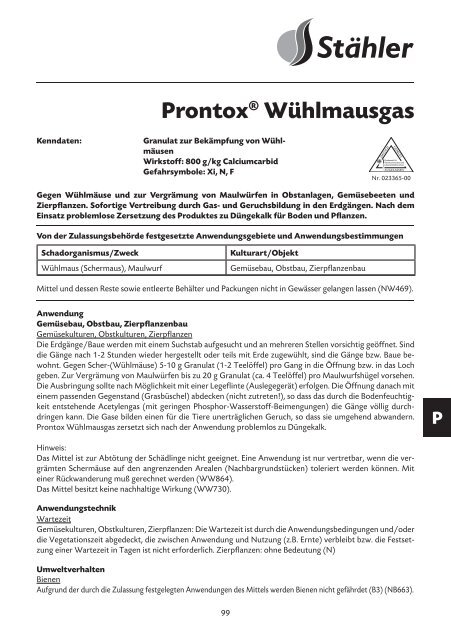 Glyfos® Premium Unkraut-Frei - Stähler GmbH & Co. KG