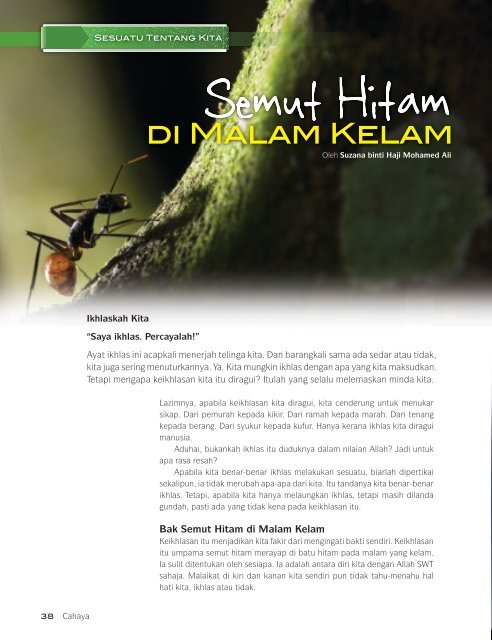Cahaya 1 - Jabatan Kemajuan Islam Malaysia