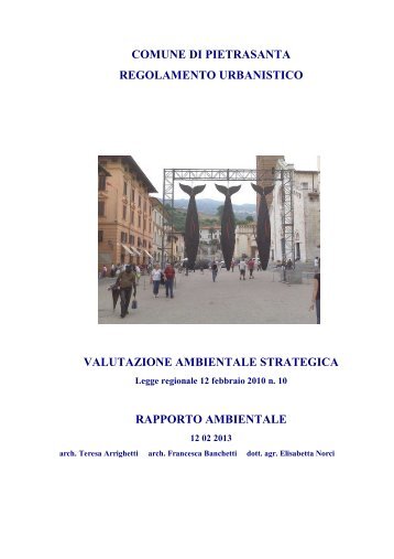rapporto ambientale - Comune di Pietrasanta