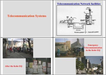 Damage to Telecommunication Systems in the Kobe EQ