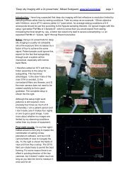 deep sky imaging with powermate - Leif and Vera Svalgaard's