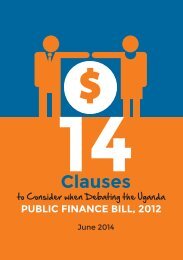 Clauses to consider Debating UG PFB, 2012