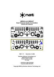 nat ams44t audio panel operators manual