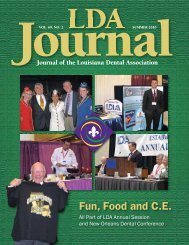 Fun, Food and C.E. - Louisiana Dental Association