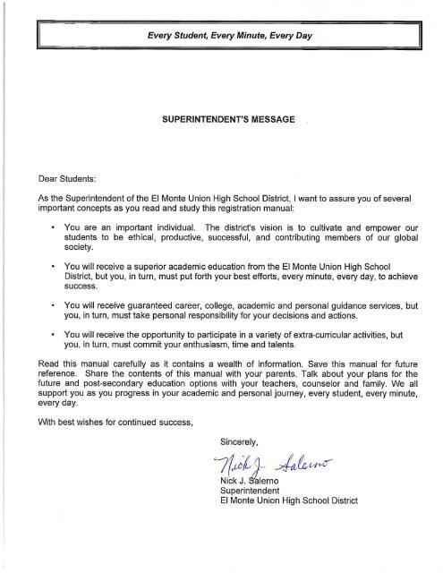 Requirements - El Monte Union High School District