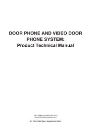 DOOR PHONE AND VIDEO DOOR PHONE SYSTEM ... - Urmet