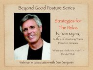 Beyond Good Posture Series Strategies for The Pelvis - Ben Benjamin
