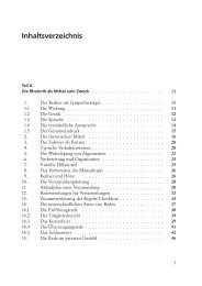 Inhaltsverzeichnis - Buch & Mehr direkt