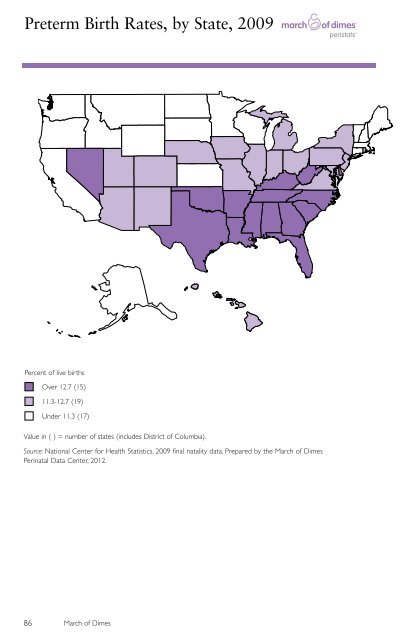 State Data - March of Dimes