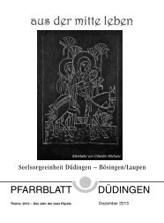 Dezember 2013 - Pfarrei Düdingen