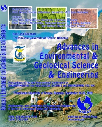 ADVANCES in ENVIRONMENTAL and GEOLOGICAL ... - WSEAS