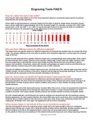 Engraving Tools FAQ - Ordway Sign Supply