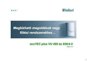 ecoTEC plus VU 466 Ã©s 656/4-5 - Vaillant