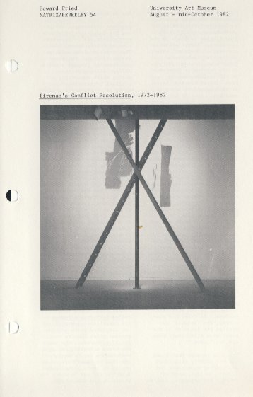 exhibition brochure (PDF) - Berkeley Art Museum and Pacific Film ...