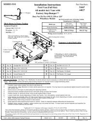 Installation Instructions - Draw-Tite