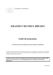 Guide de Erasmus Mundus - EACEA - Europa