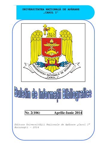buletinul de informatii bibliografice - biblioteca universitara