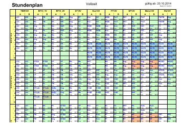 Stundenplan gÃ¼ltig ab 02.09.2013 - Fachschule fÃ¼r Technik ...