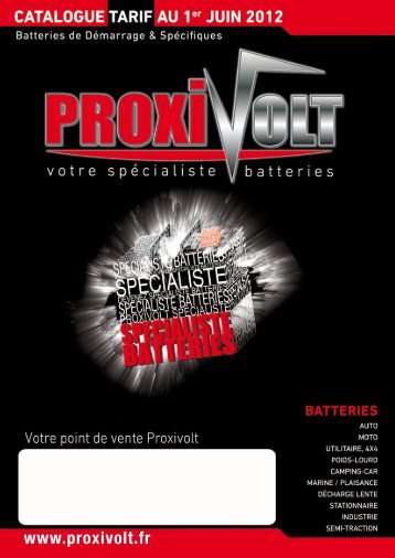 BATTERIES DE DÃMARRAGE ... - Proxivolt.com