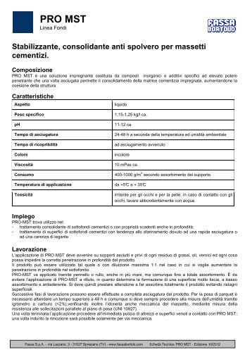 PRO MST - Fassa Bortolo