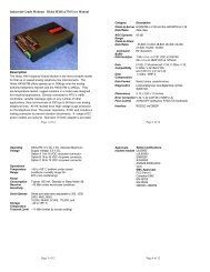 Industrial Grade Modems Hidex HXIIxxTM User Manual Description