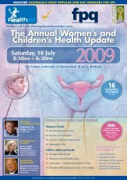 The Annual Women's and Children's Health Update