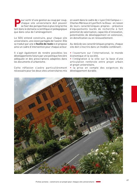 SchÃ©ma de dÃ©veloppement universitaire (SDU) - Grand Lyon