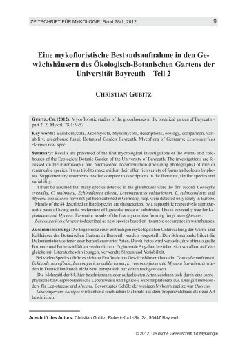 Teil 2 - Ã–kologisch-Botanischer Garten - UniversitÃ¤t Bayreuth