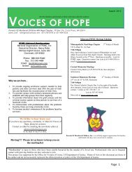 VOICES OF HOPE - Parents of Murdered Children