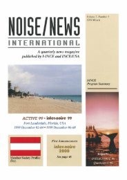 Volume 7, Number 1, March, 1999 - Noise News International